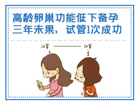 高龄卵巢功能低下，备孕三年未果，试管